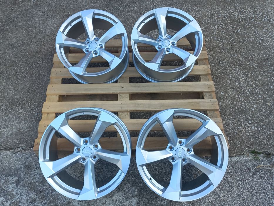 20"Audi Ротор 27 9.0j et30 Silver Polish  A5 A6 A7 A8 Q3 Q5 Чисто Нови