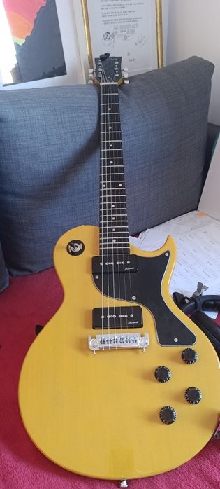 Chitara electrica Harley Benton SC-Special TV Yellow – P90 Alnico V – ca nouă