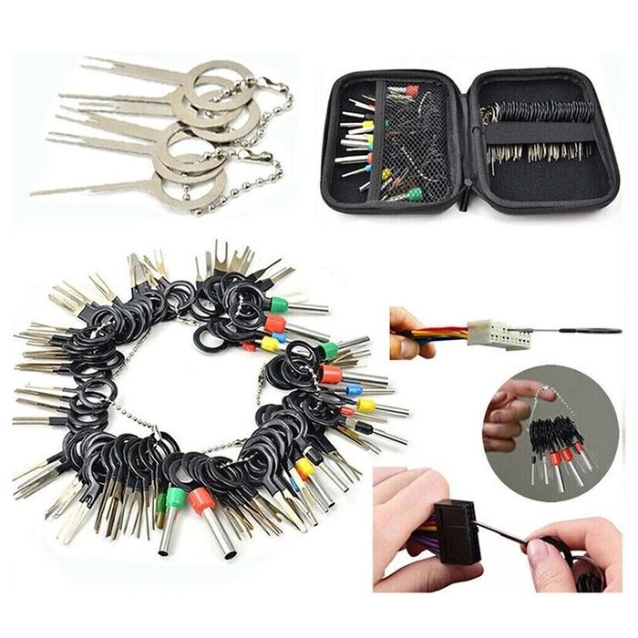 Set 100 Bucati Extractor Pini Din Mufe Auto Otel Inoxidabil Cheite