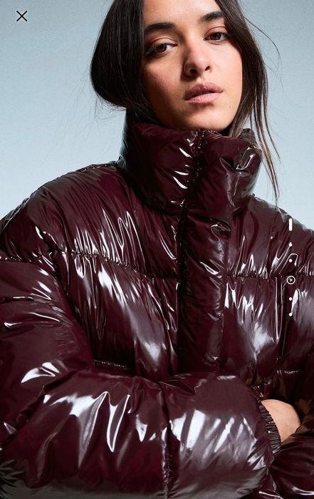 Яке с винилов  ефект Bershka