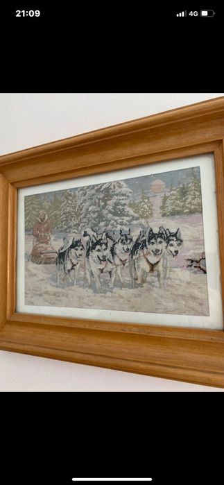 Tablou goblen cusut manual