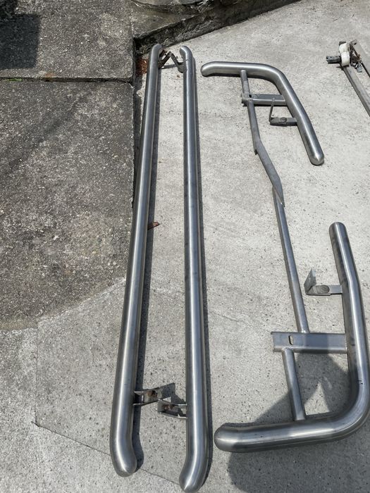 Vand praguri inox si carlig de remorcare pt transporter T5