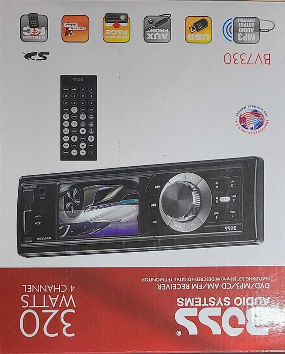 Boss BV7330 – DVD/CD/USB автомобилна мултимедия – Отлично състояние