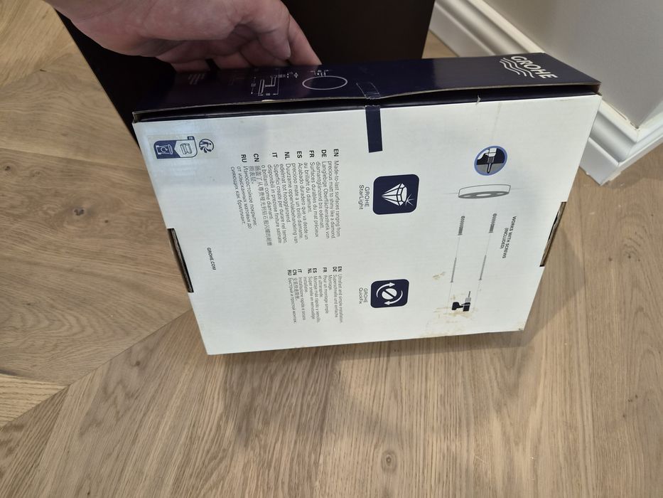 Oglinda grohe auriu periat cosmetica baie