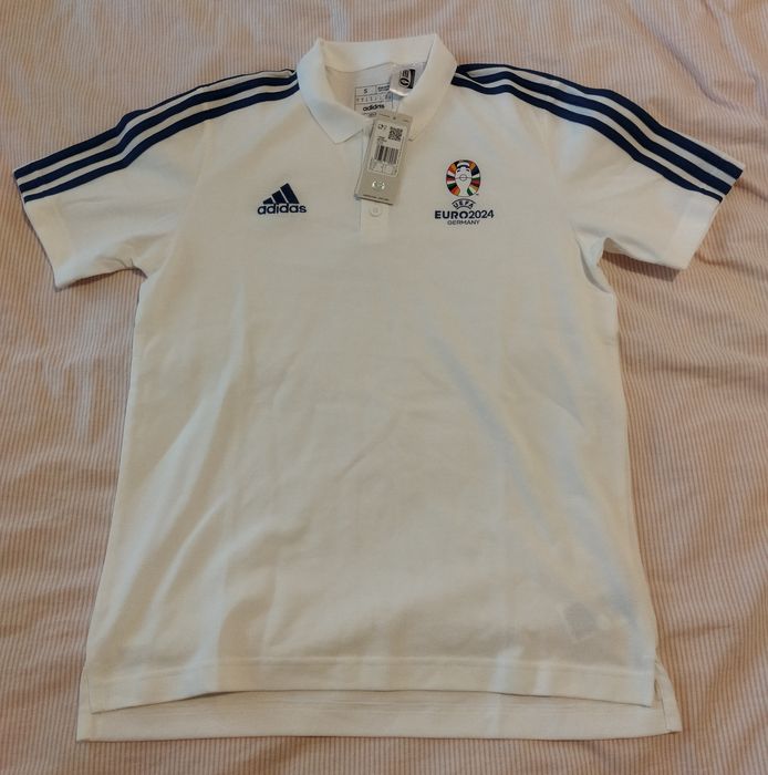 Tricou Adidas Euro 2024 Polo - Alb