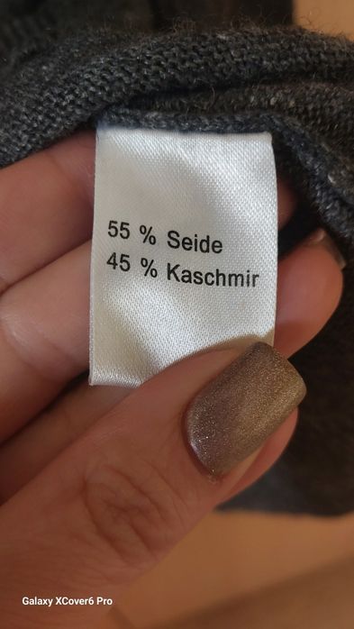 Пуловер BLUE MOTION. 45%кашмир, 55% коприна.размер S
Разпуловер BLUE M