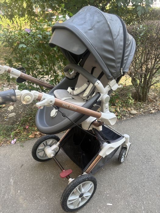 Carut bebe cu landou si scoica