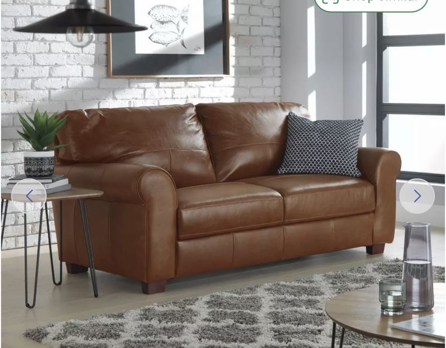Canapea din piele cu 3 locuri Argos Home Salisbury -