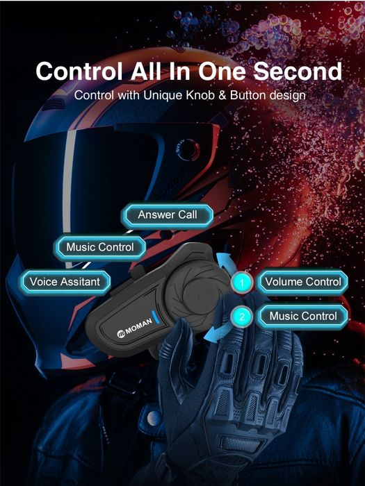Moman H2 Pro Sistem Comunicare Moto  Sigilata