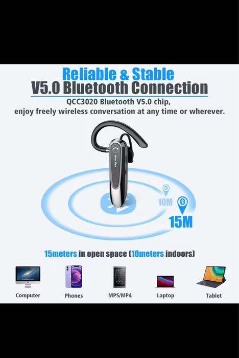 Casca New Bee LC-B45 Bluetooth 20h Anulare Zgomot/Noi-Sigilate