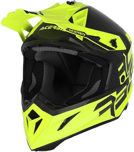 Acerbis Каска STEEL CARBON ORANGE/BLUE Мото Мотори Крос Ендуро АТВ