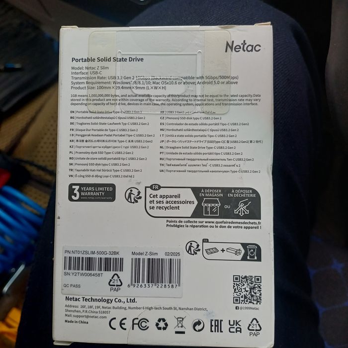 Внешний жесткий диск на 500 гб ssd