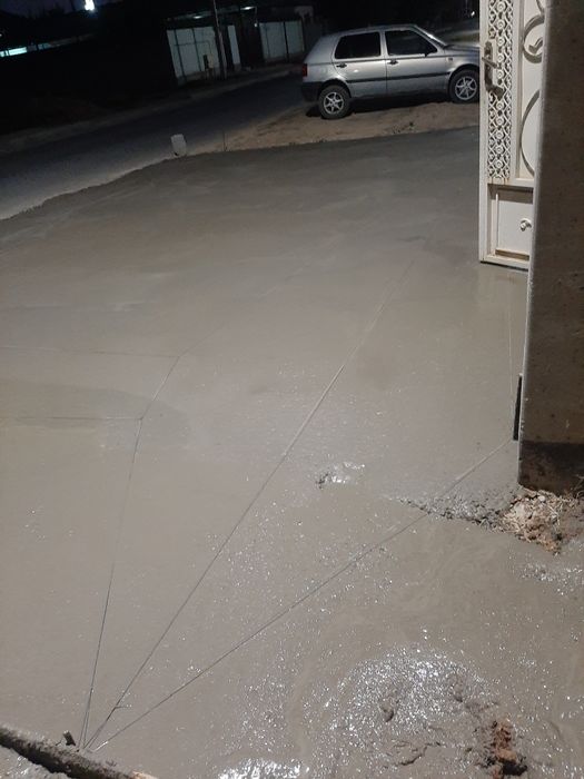 Заливаем стяжки. Септик.