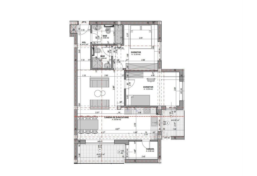 Apartament finisat la cheie - 3 camere, 62 mp - Sibiu