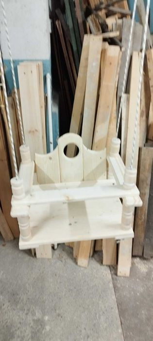 Дървена люлка ръчна изработка