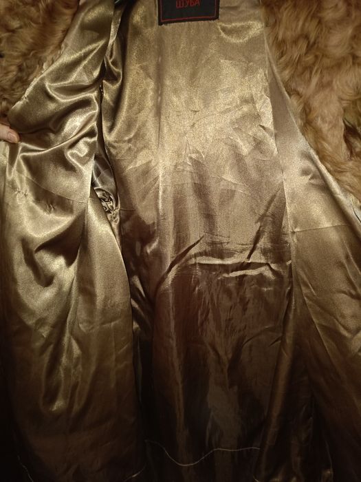 Шуба из меха козы