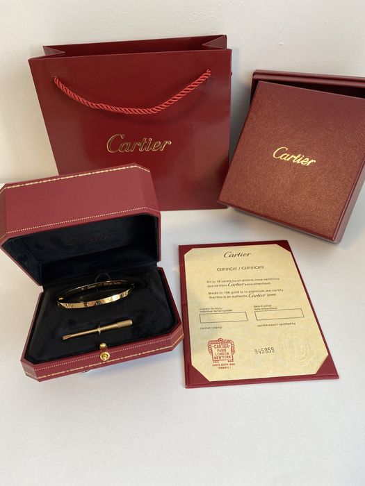 Brățară Cartier LOVE Slim 17 Gold 24K