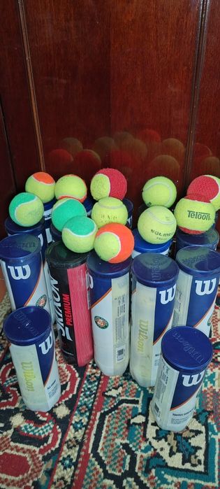 Мячи теннисные б/у.