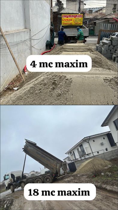 Nisip balast pietris de drum,pamant vegetal(comuna berceni,Vidra/colibasi/comana/jilava/1 decembrei/darasti-magurele/bragadiru/
