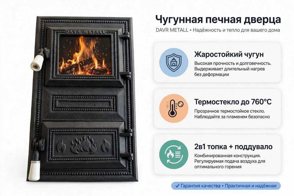 Печное литье чугунные дверцы