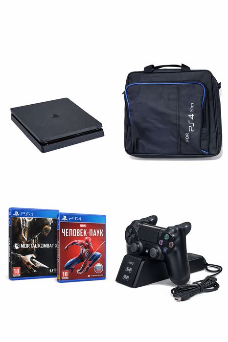 PS4 Slim 500Gb + игры
