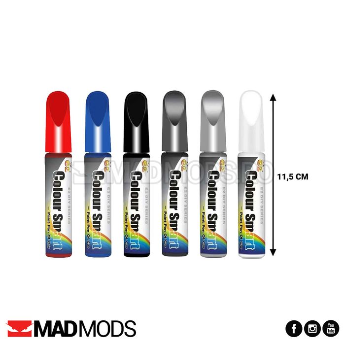 Stift vopsea cu pensula corectie reparatie zgarieturi ciupituri