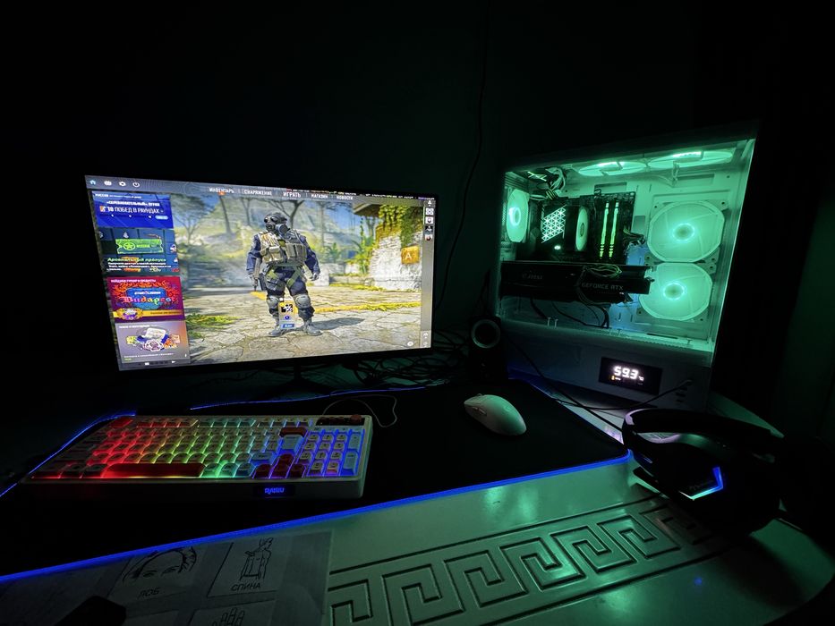 Игровой компьютер в сборе