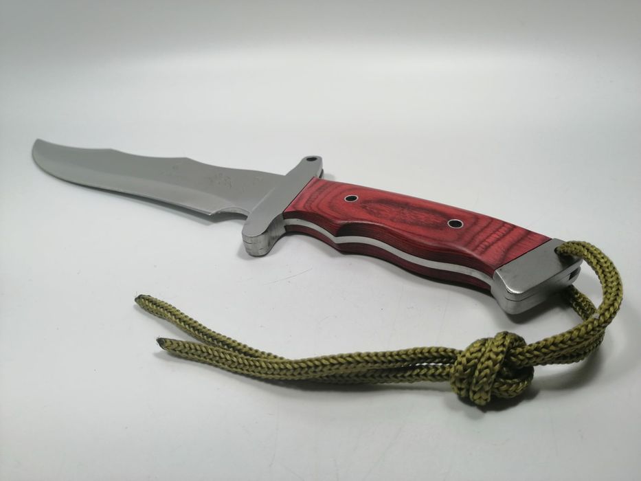 Cutit de vanatoare Steel Wolf, otel inoxidabil, 31 cm, argintiu