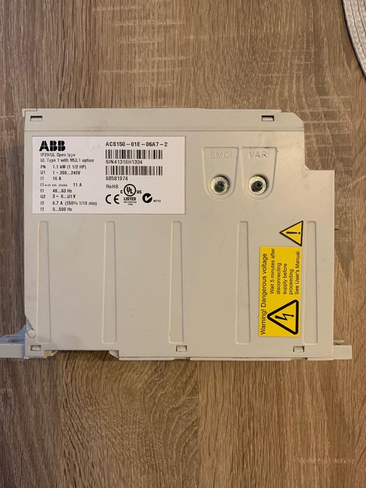 Invertor frecvență ABB ACS150 – 1.1 kW