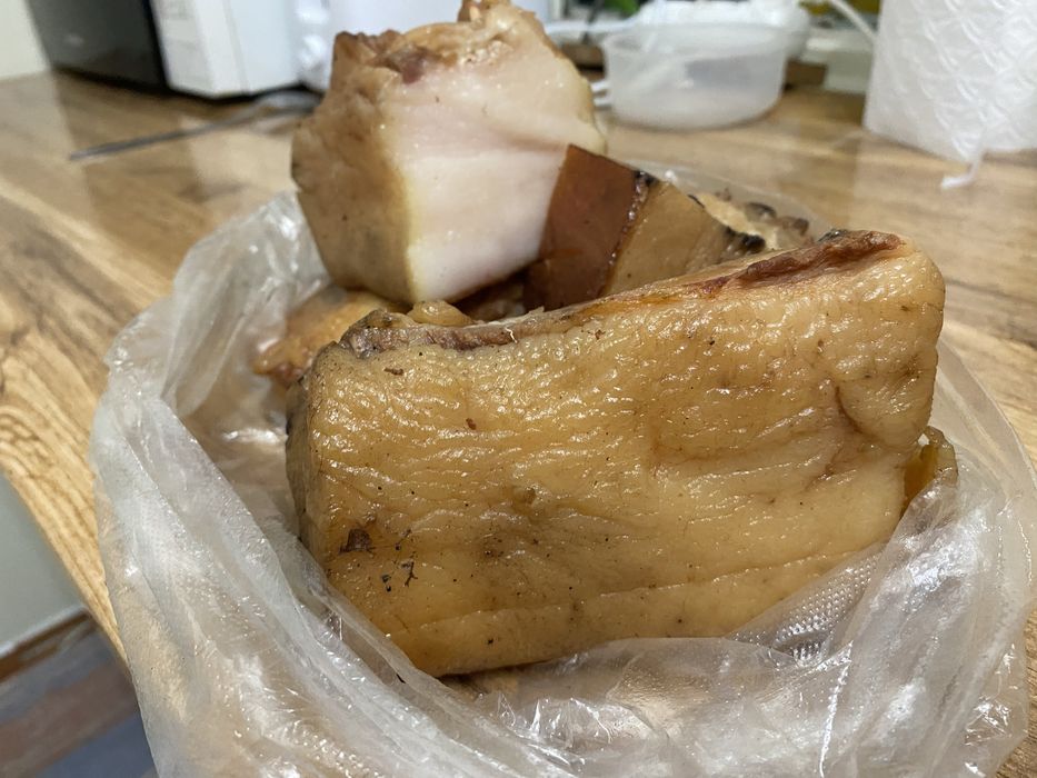 Сало копченое домашнее