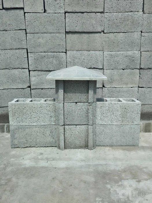 Шлакоблок облицовочный 39*19*19