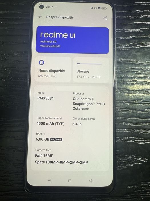 Realme 8 pro , 128gb, impecabil, ca nou
