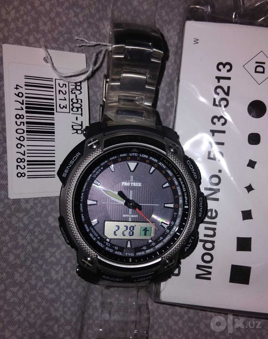 часы casio pro trek prg-505t-7dr