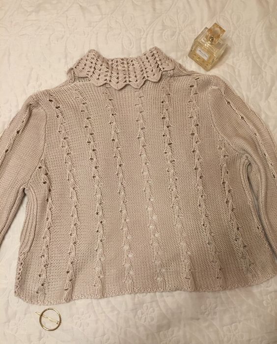 Кофта вязаная болеро