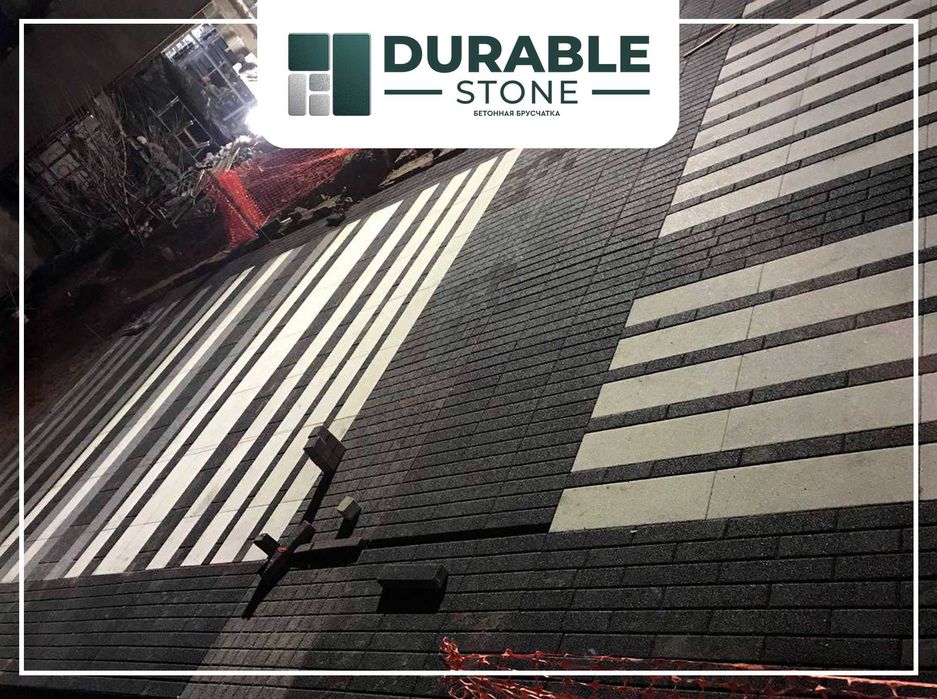 Производство и укладка вибропрессованной брусчатки, тротуарной плитки.