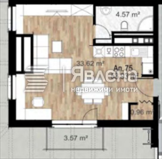 Явлена Лагера продава 1-стаен апартамент в нова сграда в кв. Сердика