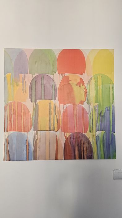 Tablou abstract colorat canva înrămat