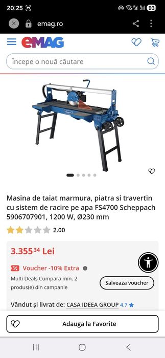 Masina de tăiat gresie faianță si piatra