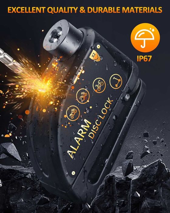 Antifurt pentru moped, bicicletă, motocicletă, scuter,YBLNTEK,sigilat