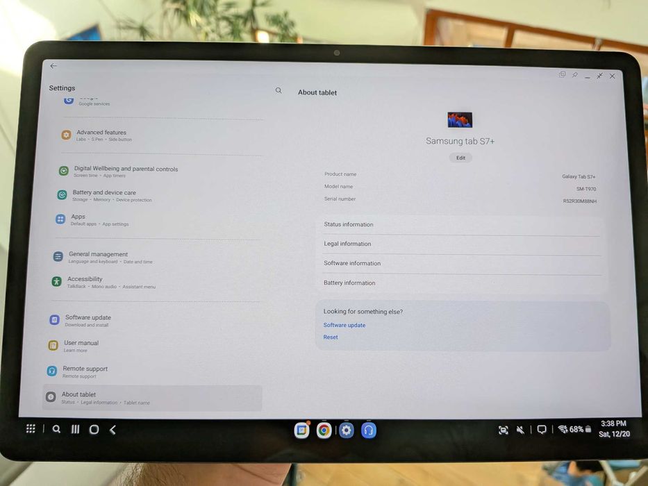 ТАБЛЕТ Samsung S7+ (WiFi) 128GB + 12.4" OLED + клавиатура + S-Pen