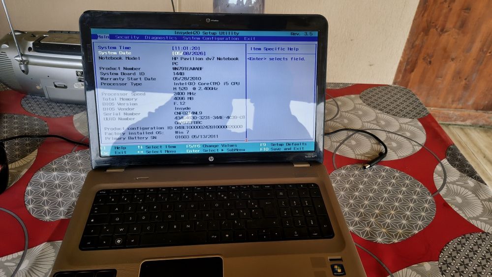 HP pavilion 7 in stare impecabila