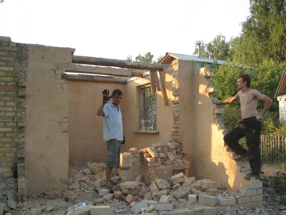 Демонтаж.  Разрушения.