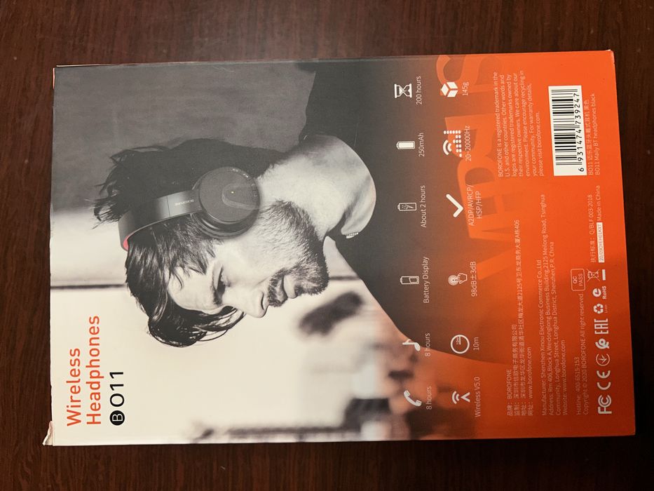 Продам наушники BOROFONE