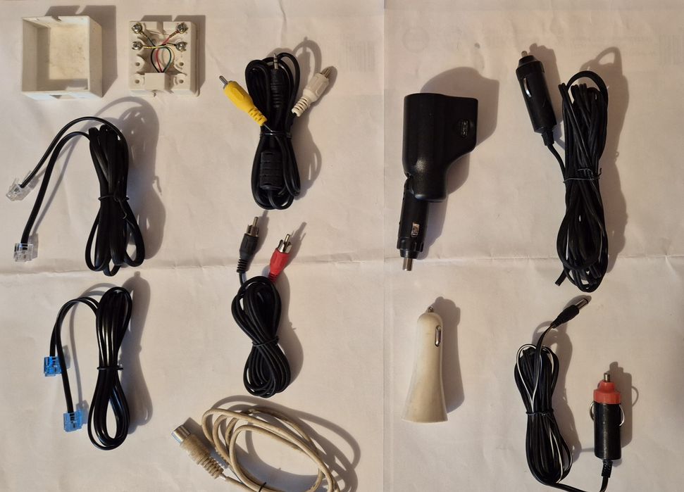 Lot cabluri telefon+audio-video 2×rca