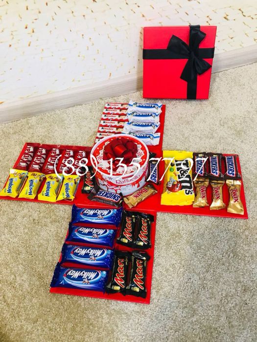 Шокобоксы подарочные коробки с шоколадами