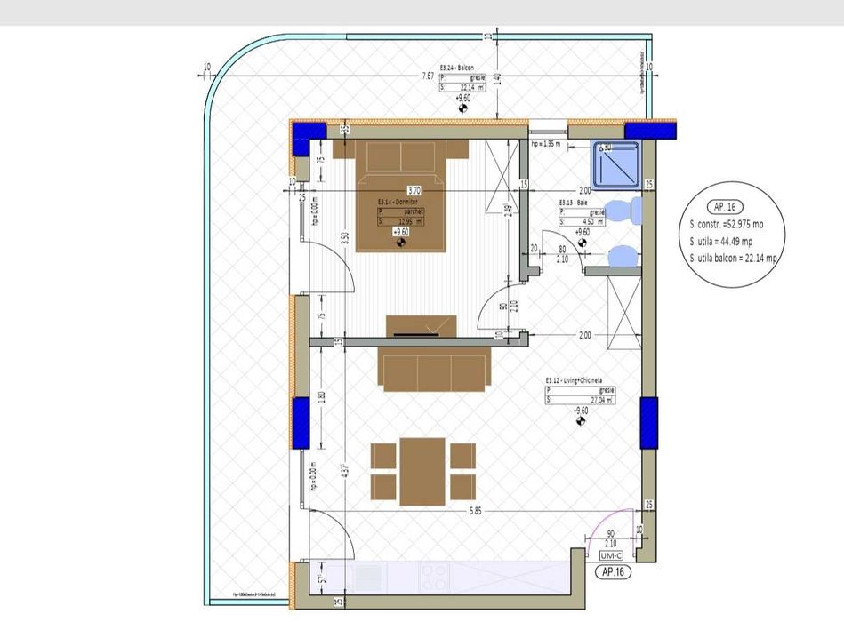 Apartamente in bloc rezidențial în Mamaia Nord!