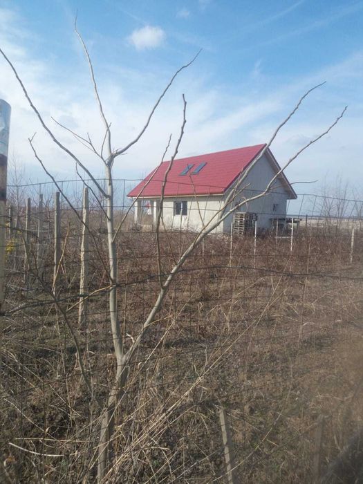 Casa la rosu cu teren