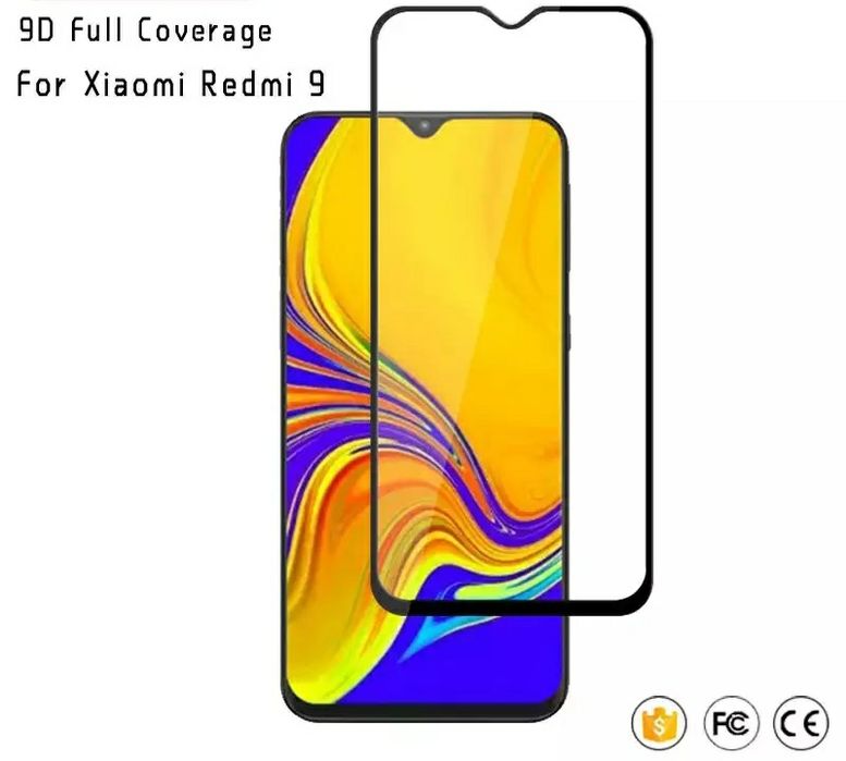 5D Стъклен протектор за Xiaomi Redmi Note 9 / 9S Pro / 9 9A
