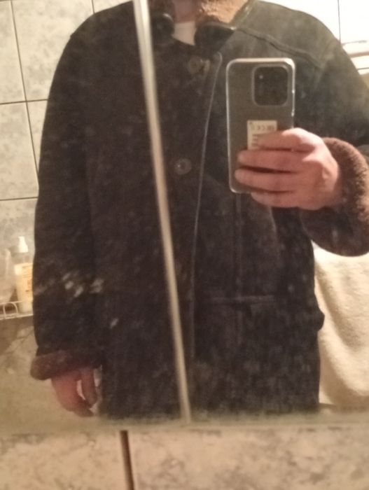 Дублёнка,зимняя, теплая