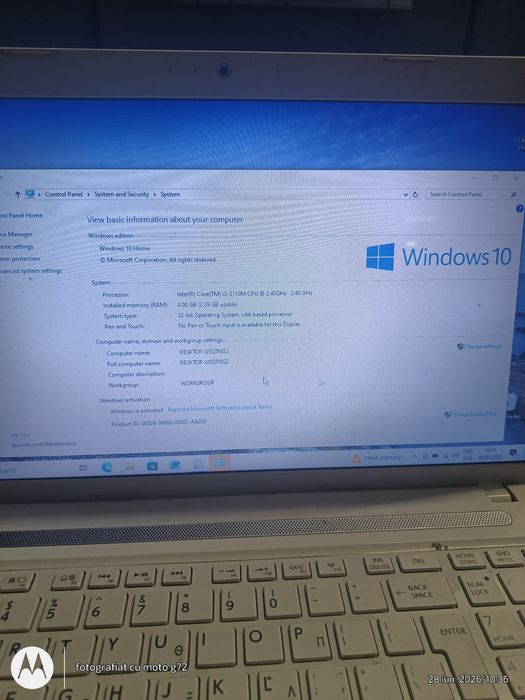 Vând laptop Toshiba i3